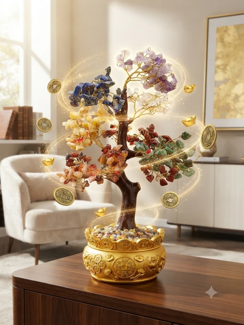 Tree of Life – Seven Chakra Gemstone Tree detailing and craftsmanship