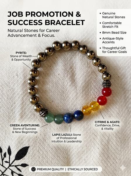 Job & Promotion Success Bracelet detailing and craftsmanship