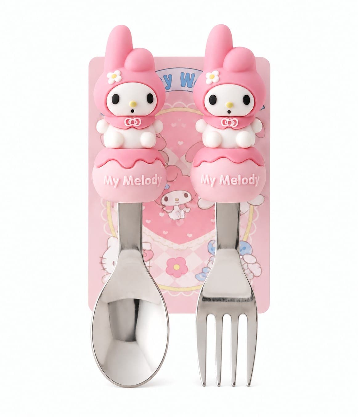 My Melodi Character Stainless Steel Spoon & Fork Set