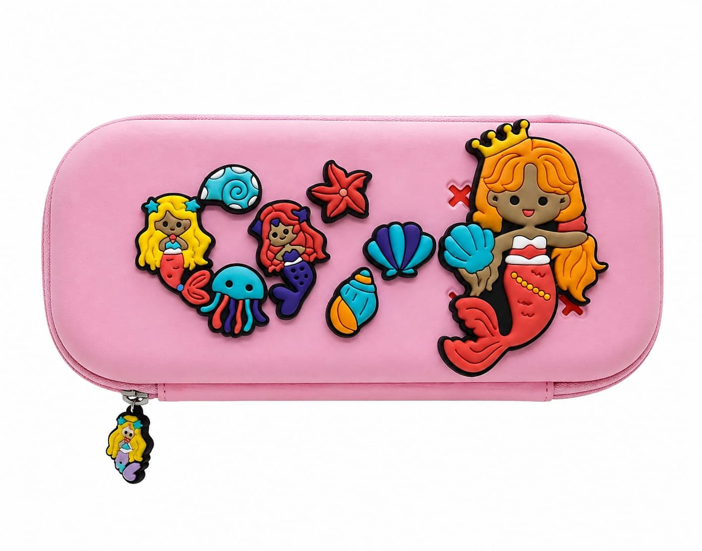 Silicone Character doll-Charm Console Carrying Case (Switch-Style Pouch) (Crocs pouch)