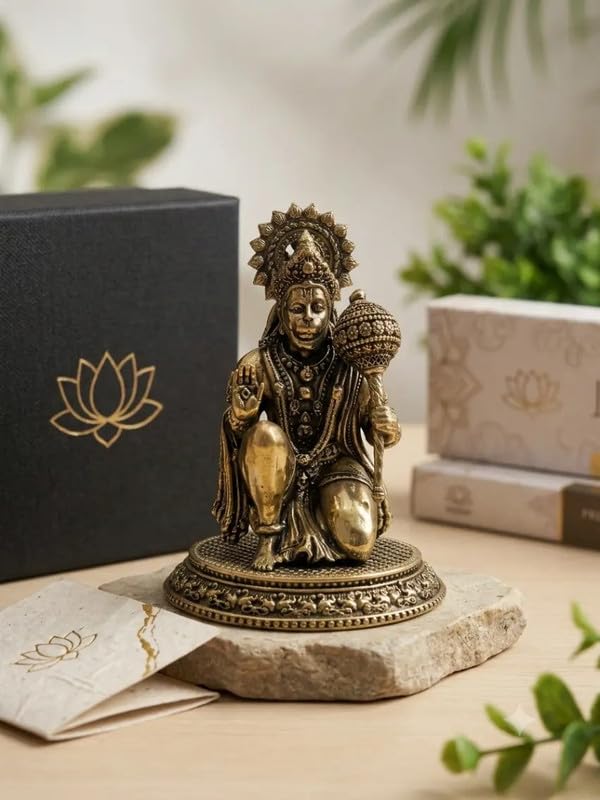 Brass Hanuman Ji Statue 3 Inch