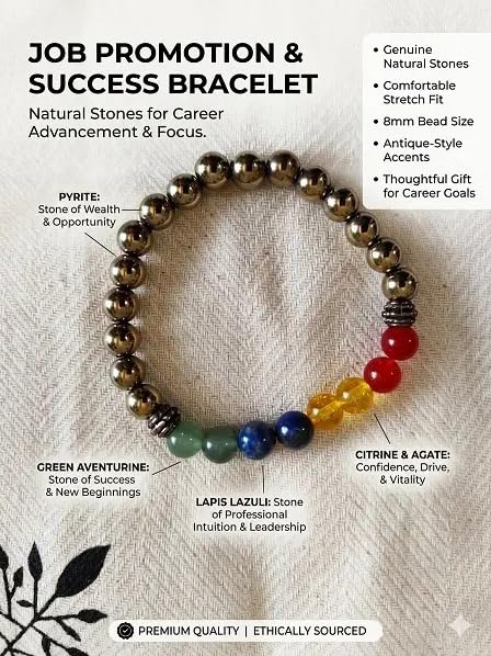 Job Promotion Theme Bracelet, Round Design