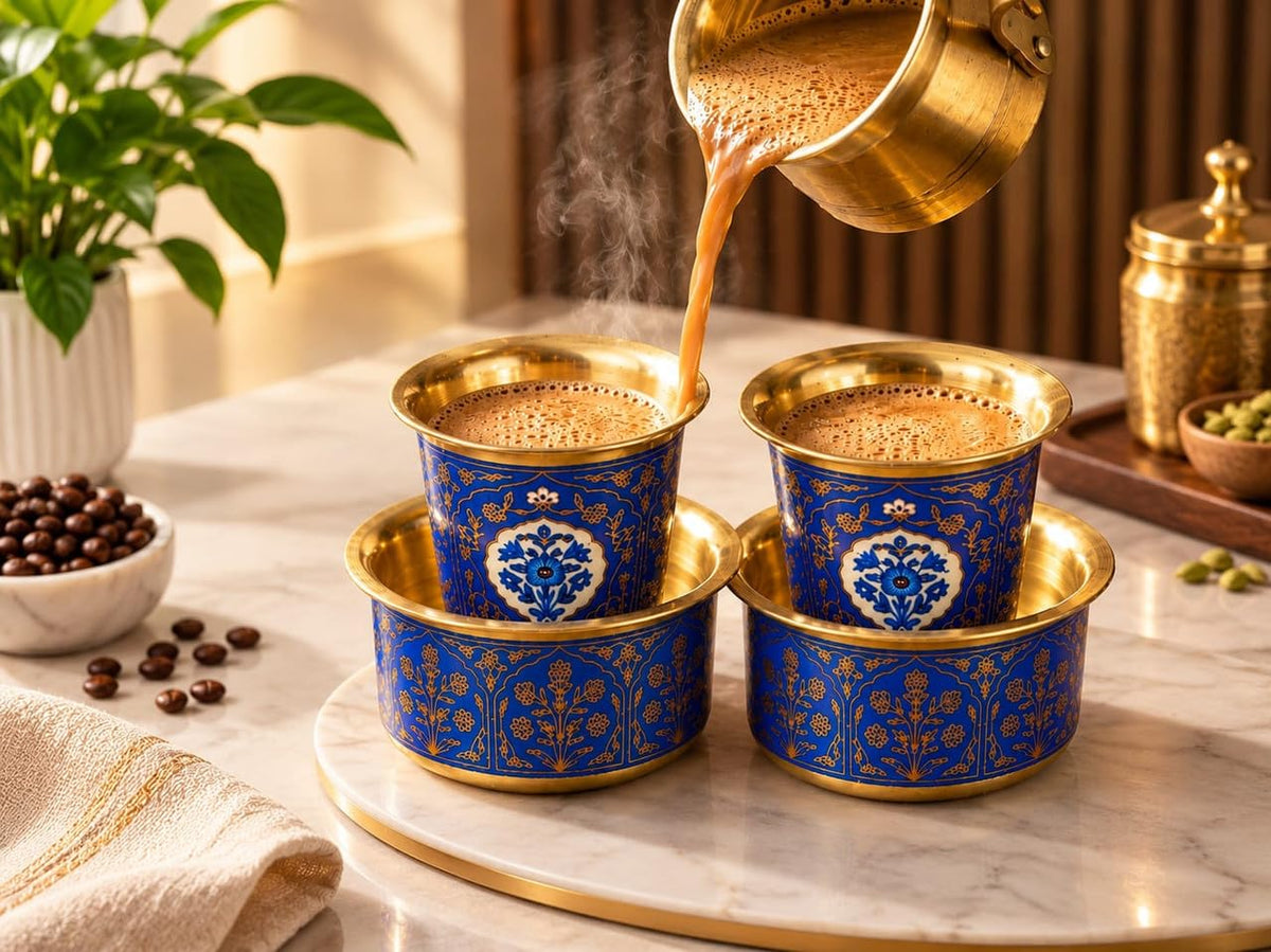 2 Dabara Set – Cobalt Blue Golden