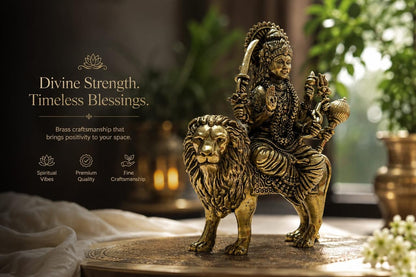 Brass Durga Mata Statue 4 Inch